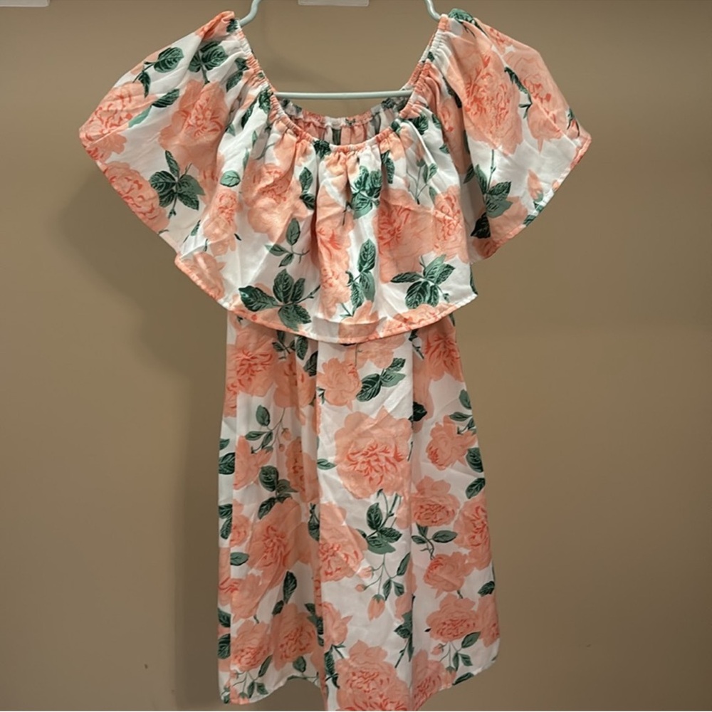 Show Me Your MuMu Pink and Green Strapless Dress